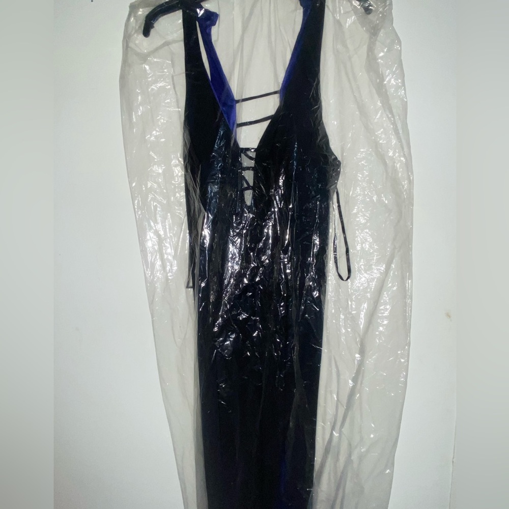 Long beautiful black n blue dress